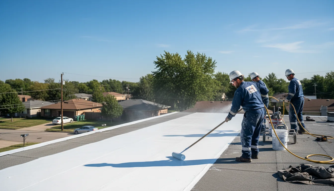 Commercial roof coating in Letona, AR near me